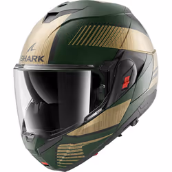 Shark Oxo Sikter Helmet, black-green-gold, Size XL for Men