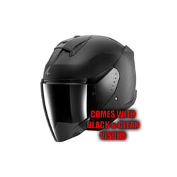 Shark Skwal Jet Open Face Helmet Dark Shadow Matt Black / Anthracite - S