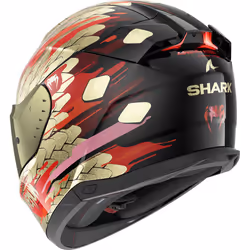 Shark Skwal i3 Venum Helmet, black-red-gold, Size S for Men