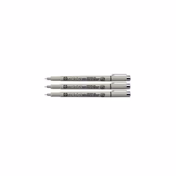 Sakura Pigma Micron - Pigment Fineliners - XSDK005-0.05mm - Black [Pack of 3]