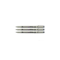 Sakura Pigma Micron - Pigment Fineliners - XSDK005-0.05mm - Black [Pack of 3]