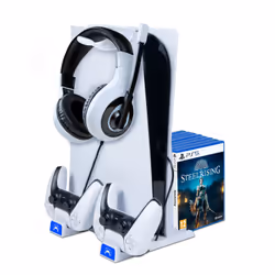 Bigben Interactive PS5SCHARGESTAND, Charging system, PlayStation 5, White, 205 mm, 35 mm, 220 mm