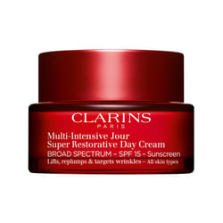 CLARINS Super Restorative Day Cream  Broad Spectrum SPF 15 Sunscreen | Anti-Aging Moisturizer For Mature Skin Weakened By Hormonal Changes | Replenish
