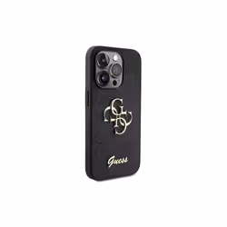 Guess Glitter Script Big 4G Case for iphone 15 Pro Max 6.7" Black - GUHCP15XHG4SGK