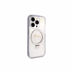 Guess Script Glitter Hard Case with MagSafe Ring Stand for iPhone 15 Pro 6.1" Clear - GUHMP15LHRSGSD