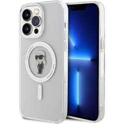 Karl Lagerfeld Ikonik Hard Case with MagSafe for iphone 15 Pro Max 6.7" Clear - KLHMP15XHFCNOT