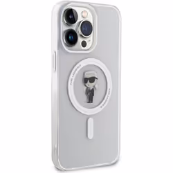 Karl Lagerfeld Ikonik Hard Case with MagSafe for iphone 15 Pro Max 6.7" Clear - KLHMP15XHFCNOT