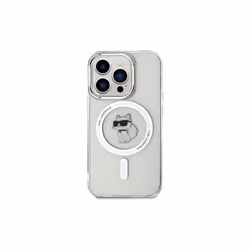 Karl Lagerfeld Choupette Hard Case with MagSafe for iphone 15 Pro 6.1" Clear - KLHMP15LHFCCNOT