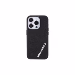 Karl Lagerfeld 3D Rubber Multi Logo Case for iphone 15 Pro 6.1" Black - KLHCP15L3DMKRLK