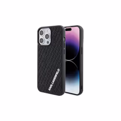 Karl Lagerfeld 3D Rubber Multi Logo Case for iphone 15 Pro Max 6.7" Black - KLHCP15X3DMKRLK