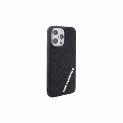 Karl Lagerfeld 3D Rubber Multi Logo Case for iphone 15 Pro Max 6.7" Black - KLHCP15X3DMKRLK