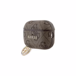 Guess PC/PU 4G Script Charm Case for Airpods Pro 2 Brown - GUAP2P4E4CDW