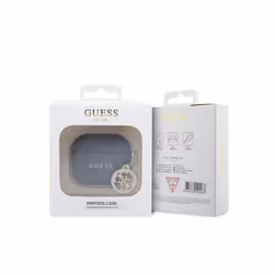 Guess PC/PU 4G Script Charm Case for Airpods 3 Black - GUA3P4E4CDK