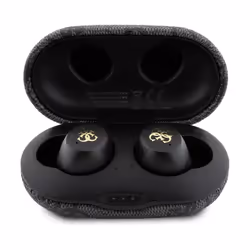 Guess 4G Metal Logo True Wireless Earbuds with Charging Case Black - GUTWSP4EGK