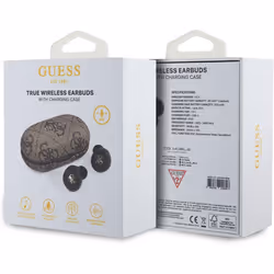 Guess 4G Metal Logo True Wireless Earbuds with Charging Case Brown - GUTWSP4EGW - Additional view 5