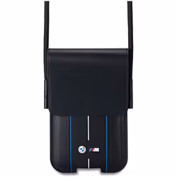 BMW M Series Blue Stripes Universal Phone Pouch with Strap and Cardslot Black - BMPSP15XMPVSKL
