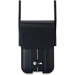 BMW M Series Blue Stripes Universal Phone Pouch with Strap and Cardslot Black - BMPSP15XMPVSKL