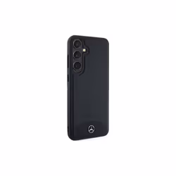 Mercedes Benz Leather Fluted with Star Logo Case for Galaxy S24 Black