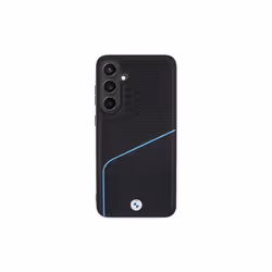 BMW Leather Textured & Line with MagSafe Hardcase for Galaxy S24 Black
