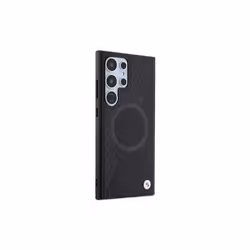 BMW Leather Textured and Circle Hardcase for Galaxy S24Ultra Black