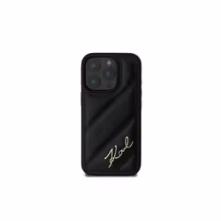 Karl Lagerfeld Quilted Signature Case for iPhone 16 Pro 6.3" Black