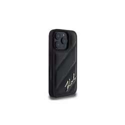 Karl Lagerfeld Quilted Signature Case for iPhone 16 Pro 6.3" Black