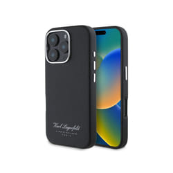 Karl Lagerfeld Hotel RSG Case for iPhone 16 Pro 6.3" Black - KLHCP16LPGWCMKHK