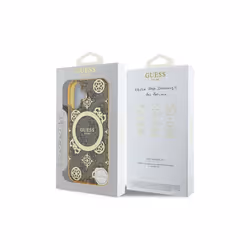Guess IML Peony On 4G Background Case with MagSafe for iPhone 16 6.1" Brown - GUHMP16SH4PYEEW - Additional view 7