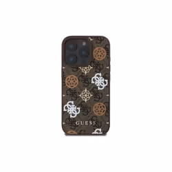 Guess 4G PU Peony Background Case with MagSafe for iPhone 16 Pro Max 6.9" Brown - GUHMP16XP4PWPW