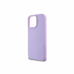 Guess PU Grained Classic Logo Case with MagSafe for iPhone 16 Pro 6.3" Purple - GUHMP16LPGHSMMU