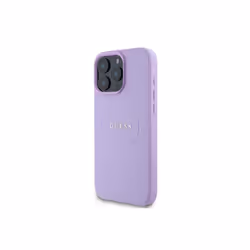Guess PU Grained Classic Logo Case with MagSafe for iPhone 16 Pro Max 6.9" Purple - GUHMP16XPGHSMMU