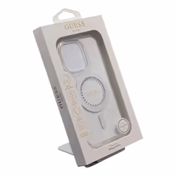 Guess IML Rhinestones Case with MagSafe for iPhone 16 Pro 6.3" Clear