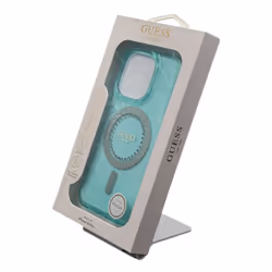 Guess IML Rhinestones Case with MagSafe for iPhone 16 Pro 6.3" Green