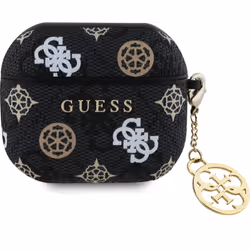 Guess PU 4G Peony Charm Case for Airpods 3 Black - GUA3P4RPEK