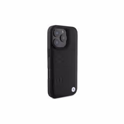 BMW Leather Hot Stamp Case with MagSafe for iPhone 16 Pro Max 6.9" Black
