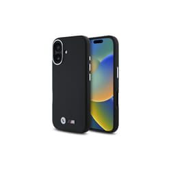 BMW M Smooth Full Wrapped Metal Case with MagSafe for iPhone 16 6.1" Black - BMHCP16S23PMWK
