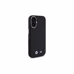 BMW M Smooth Full Wrapped Metal Case with MagSafe for iPhone 16 6.1" Black - BMHCP16S23PMWK