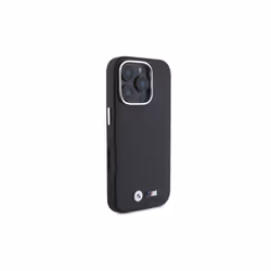 BMW M Series Smooth Full Wrapped Metal Logo Case with MagSafe for iPhone 16 Pro Max 6.9" Black - BMHCP16X23PMWK