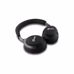 Guess PU Leather Script Logo ANC/ENC Wireless Headphones with Studio Quality Sound Black - GUBHC22PSFCSMK