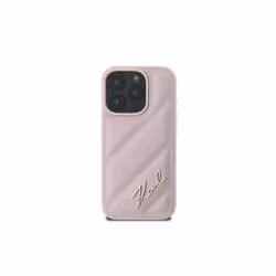 Karl Lagerfeld Quilted Signature Case for iPhone 16 Pro 6.3" Pink