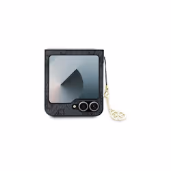 Guess 4G Charm Case for Samsung Galaxy Z Flip 6 Black - GUHCZF6GF4GGR