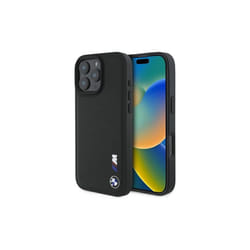 BMW Smooth Rubber Logo Case for iPhone 16 Pro Max 6.9" Black - BMHCP16X23PUSRK