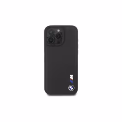 BMW Smooth Rubber Logo Case for iPhone 16 Pro Max 6.9" Black - BMHCP16X23PUSRK