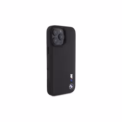 BMW Smooth Rubber Logo Case for iPhone 16 Pro Max 6.9" Black - BMHCP16X23PUSRK