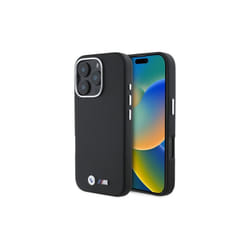 BMW M Series Kevlar Wrapped Metal Logo Case for iPhone 16 Pro Max 6.9" Black - BMHCP16X23PUFWKEV