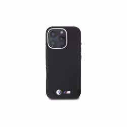 BMW M Series Kevlar Wrapped Metal Logo Case for iPhone 16 Pro Max 6.9" Black - BMHCP16X23PUFWKEV