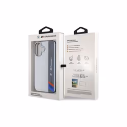 BMW Motorsport IML Vertical Stripe Case for iPhone 16 6.1" Grey - BMHCP16S23HTFEG - Additional view 7
