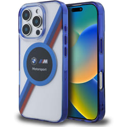 BMW Motorsport IML Circle Case with MagSafe for iPhone 16 Pro 6.3" Clear - BMHMP16L23HTPUT