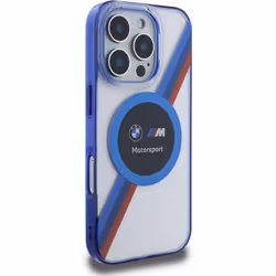 BMW Motorsport IML Circle Case with MagSafe for iPhone 16 Pro 6.3" Clear - BMHMP16L23HTPUT