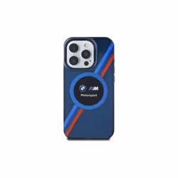 BMW Motorsport IML Circle Case with MagSafe for iPhone 16 Pro 6.3" Blue - BMHMP16L23HTPUV